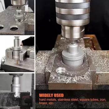 Комплект кольцевых пил из карбида вольфрама для твердого металла, 16 шт., набор кольцевых фрез TCT 16-57 мм для высокоточной резки нержавеющей стали, железа, меди