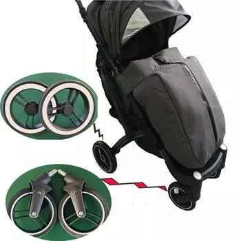 Комплект колес для детской коляски, надежные резиновые и металлические колеса для детской коляски, сменный передний подлокотник для Yoya Plus Pro, самые дорогие C