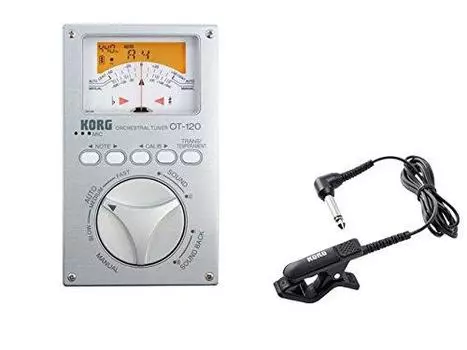 Комплект контактного микрофона KORG Orchestra Tuner OT-120 + CM-300-BK