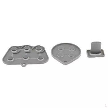 Комплект контактов кнопок с проводящей резиновой накладкой для контроллеров серого цвета — замена поцарапанных или поврежденных