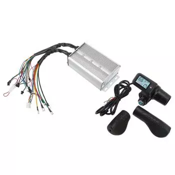 Комплект контроллера бесщеточного двигателя 1500 Вт 36 В 48 В, ручка газа, ЖК-панель с блокировкой, регулятор скорости, переключатель для электровелосипеда, скутера