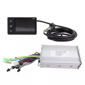 Комплект контроллера для электровелосипеда 36 В/48 В/60 В 500 Вт, водонепроницаемый, 28 А, контроллер V890 с ЖК-дисплеем