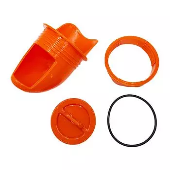 Комплект кормушки для кур «сделай сам», 6 портов, автоматическая кормушка для птицы, 6 шт. пробок и 1 кольцевая пила, без отходов оранжевый