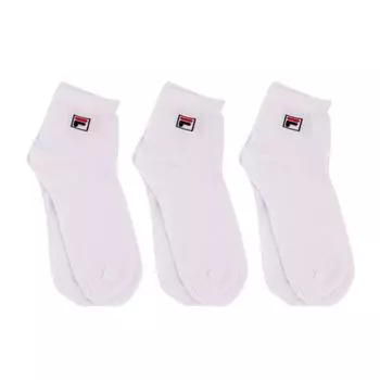 Комплект коротких носков, 3 шт. Мужские FILA 39/42 белый