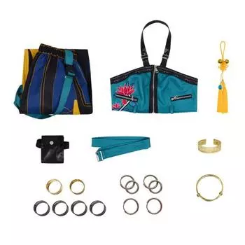 Комплект костюма охотников на демонов аниме, вдохновленный Руми, наряд для косплея, платье в корейском стиле, нарядная униформа для девочек, Хэллоуин, комическая вечеринка M B