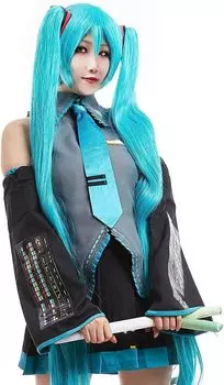 Комплект костюмов для косплея MG GEGENTANA Хацунэ Мику (M) серый