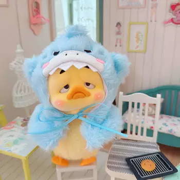 Комплект костюмов для кукол с мини-шалью и капюшоном для кукол размером 5,91 дюйма синий