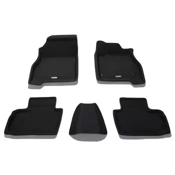 Комплект ковриков Clazzio Floor Mat 3D Type для 1 автомобиля Leaf H29 Standard Specification Car NEW Rubber Type Black (2017)/10~ EN-5302 [5EENB5302K] чёрный