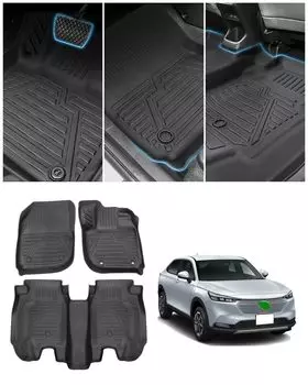 Комплект ковриков для пола Honda New Vezel серии RV VEZEL RV3 RV4 RV5 RV6 Тип Апрель 2021 - Настоящее время Автомобиль напрямую от производителя 3D Автомобильный коврик Водонепроницаемый материал TPO