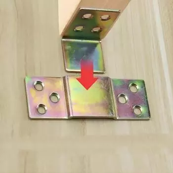 Комплект крепежа для каркаса кровати из массива дерева повышенной прочности — включает 2 комплекта крючков, пряжек и винтов для легкой сборки 2 Sets (with Screws)