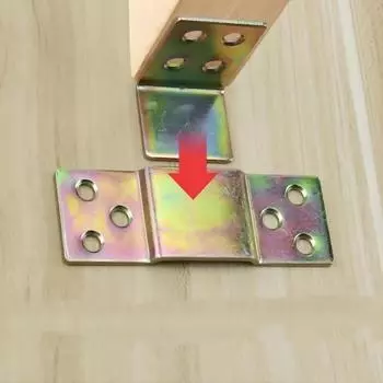 Комплект крепежа для каркаса кровати из массива дерева повышенной прочности — включает 2 комплекта крючков, пряжек и винтов для легкой сборки 2 Sets (with Screws)