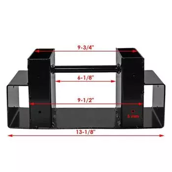 Комплект кронштейнов для хранения дров с винтами, регулируемый держатель для хранения дров для камина, для использования в помещении и на открытом воздухе, черный WWO66 чёрный