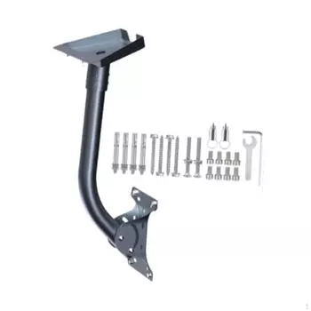 Комплект кронштейнов для настенного монтажа антенны на столбе, водонепроницаемые запасные части, прочный черный алюминиевый сплав