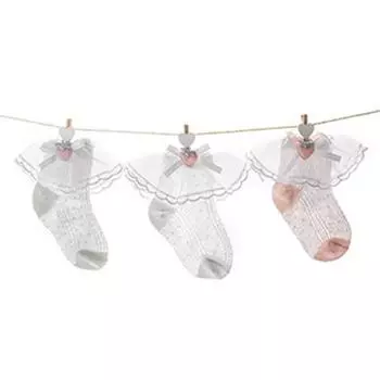 Комплект кружевных носков для новорожденных Joy Multi Juju, 3 фута, корейские детские товары