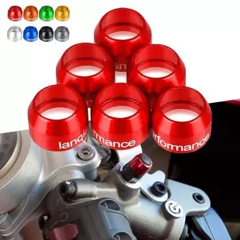 Набор крышек выпускного клапана мотоцикла для DUCATI HYPERMOTARD Hyperstrada 821 2013 2014 2015 HYPERMOTARD Hyperstrada 939 красный