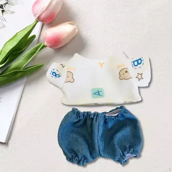 Комплект кукольной одежды с шикарными дополнениями и игрушками Bear T shirt