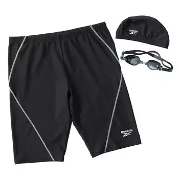 Комплект купальника Reebok BWT включает купальник и очки Мужской 3 предмета (425755 L) - Шорты, Кепка,