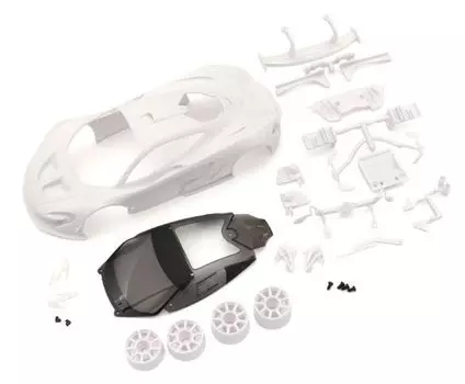 Комплект кузова Kyosho McLaren P1 GTR White MZN190 (Неокрашенный/С колесами)