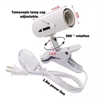 Комплект ламп для рептилий Uva + Uvb, керамический держатель для ламп с зажимом, черепаха, греющаяся в ультрафиолете, с УФ-нагревом A3