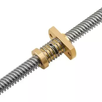 Комплект латунных пружинных гаек T8 с защитой от люфта, подходит для 8-миллиметрового резьбового стержня