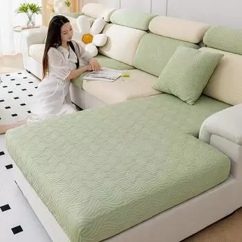 Комплект летних подушек для дивана с водонепроницаемым покрытием и защитой от кошачьих когтей, универсальный на все четыре сезона. 45*45 pillowcase мятный зеленый