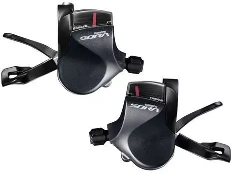 Комплект левого и правого переключателя SHIMANO ESLR3000TPA SORA (ДОРОГА) SL-R3000/R3030 39S чёрный