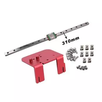 Комплект линейных направляющих Ender 3 по оси X MGN12C с монтажным кронштейном для фиксированной пластины для Ender3 Pro/Ender3 3D разноцветный