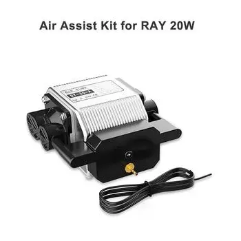 Комплект LONGER Air Assist для RAY5, 20 Вт, 30 л/мин, большой воздушный поток, 0,03 МПа, малошумный воздушный насос для ЧПУ 20W чёрный