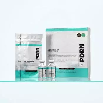 Комплект маски VT PDRN (1-й агент эссенция: 35 мл 2-й лист агента: 1 шт.) 2 порции