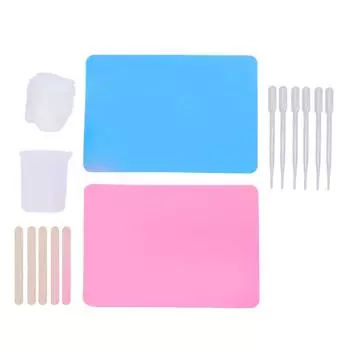 Комплект мерных стаканчиков из силикона Компактный легкий набор мерных стаканчиков для смешивания силиконовой смолы для Handcra