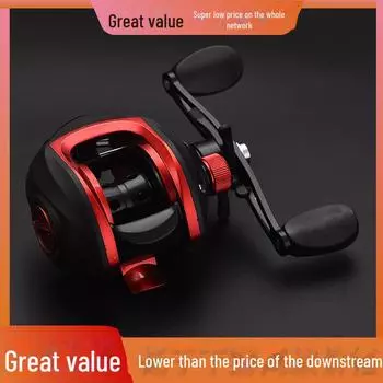 Комплект металлических черных и красных противовзрывных колес для дальнего заброса приманки right hand wheel красный