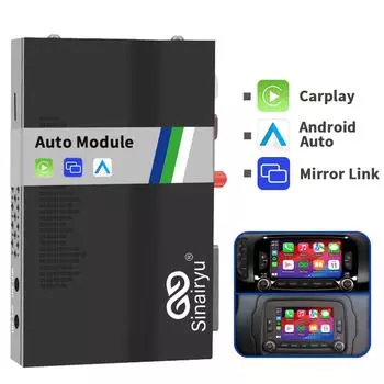 Комплект модернизации Sinairyu Wireless Carplay Android Auto, совместимый с Alfa Romeo 2013-2016 Jeep 2013-2018 Mirror-Link For Alfa Romeo