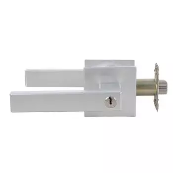 Комплект модернизированных дверных ручек и замка-засова для входной двери, черная ручка, одинаковые ключи, коррозионностойкий замок для наружного использования A