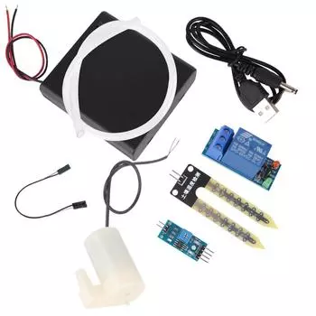 Комплект модуля водяного насоса для определения влажности почвы своими руками, система автоматического полива, капельный полив сада чёрный