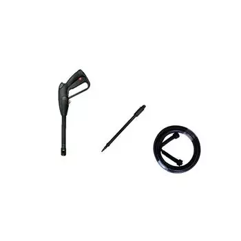 Комплект мойки высокого давления, распылительная головка для мойки воды, распылительная труба, шланг из ПВХ One Size чёрный