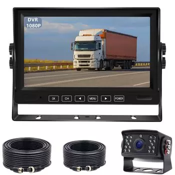 Комплект монитора с камерой Tonowu Back Camera с записью AHD Back IPS Back Поддержка инфракрасного ночного видения Совместимость с 12 В для направляющей линии Возможность переключения между