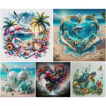 Комплект наклеек из ko-Baumwolle 11 CT, набор Kreuzstich-Set с Tiermoti 3