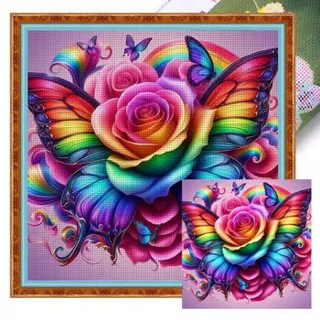 Комплект наклеек из ko-Baumwolle 11 CT beruckt Schmetterling Kreuzsti 2