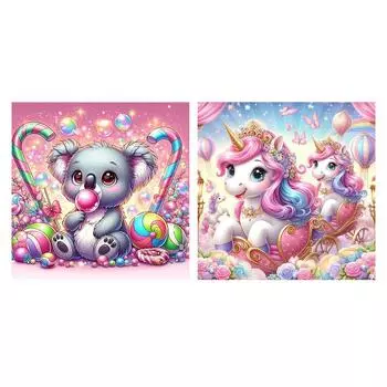 Комплект наклеек из ko-Baumwolle 11 CT, набор Kreuzstich-Set с Tiermoti 1