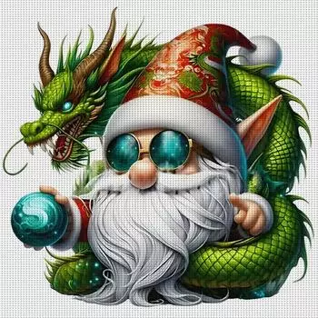 Комплект наклеек из ko-Baumwolle 18-каратного комплекта Zwergen-Kreuzstich-Set 1