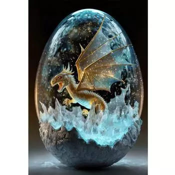 Комплект наклеек из комплекта ko-Baumwolle 11 CT Bedruct Pterosaurier-Kreuzstich-Set 2