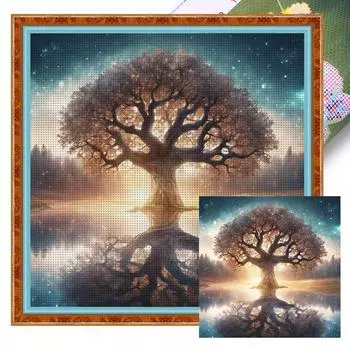Комплект наклеек из комплекта ko-Baumwolle 11 CT beruckt Baum-Kreuzstich-Set Art.-Nr 2