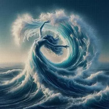 Комплект наклеек Kreuzstichset из ko-Baumwolle 11 CT beruckt Mdchen-Kreu 1