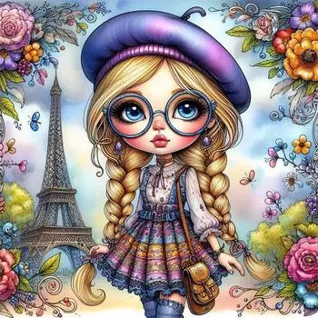 Комплект наклеек Kreuzstichset из ko-Baumwolle 11 CT beruckt Mdchen-Kreu