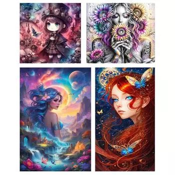 Комплект наклеек Kreuzstichset из ko-Baumwolle 11 CT beruckt Mdchen-Kreu 2