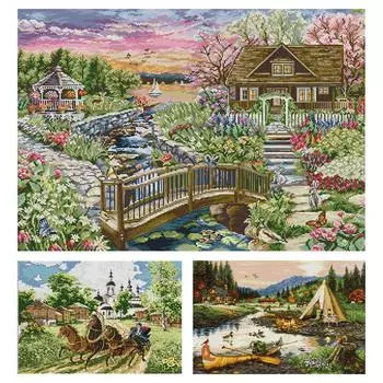 Комплект наклеек-Kreuzstichset из ko-Baumwolle с 14-каратным Druck im Q FA525