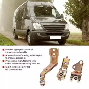 Комплект направляющих роликов для правой раздвижной двери автомобиля, подходит для Sprinter 1995-2006 7601347 золотой