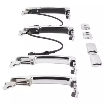 Комплект наружных дверных ручек для автомобиля 80640CA012 ABS Silver, сменные дверные ручки для автомобиля Rogue Murano 80640CA012