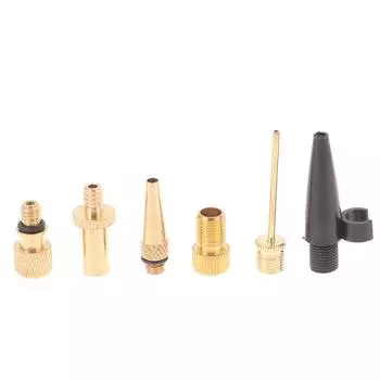 Комплект насадок для надувного насоса Адаптер клапана Presta Schrader Адаптеры велосипедного клапана One Size