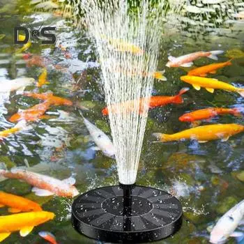 Комплект насоса для фонтана на солнечной батарее, фонтан для поилки птиц на солнечной батарее с 6 распылительными насадками, плавающий насос для фонтана на солнечной батарее для пруда, бассейна и поилки птиц 13cm